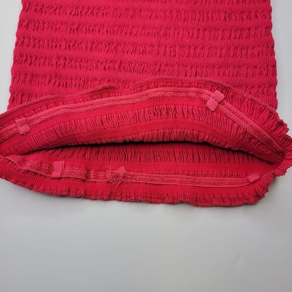 Fuchsia Sexy Crop Top Strapless Tube Top Smocked Stretchy Summer Ba… - Picture 8 of 12